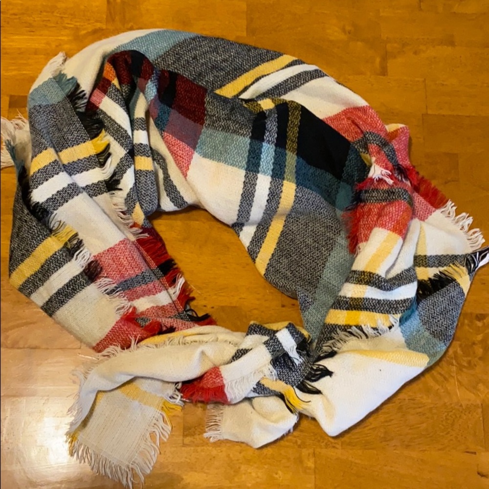 Plaid Blanket Scarf